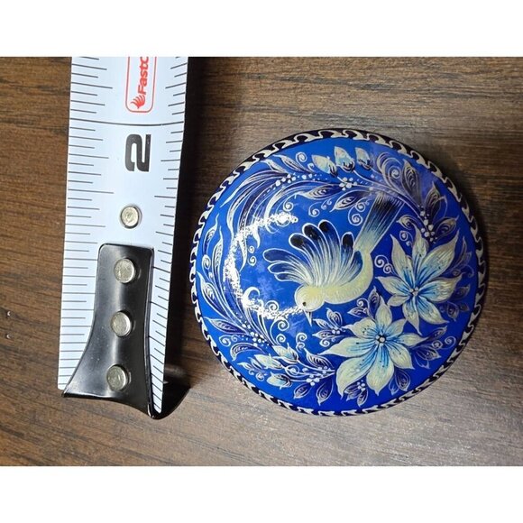 Vintage Royal Blue Bird Brooch Handmade from Russia - Picture 6 of 6